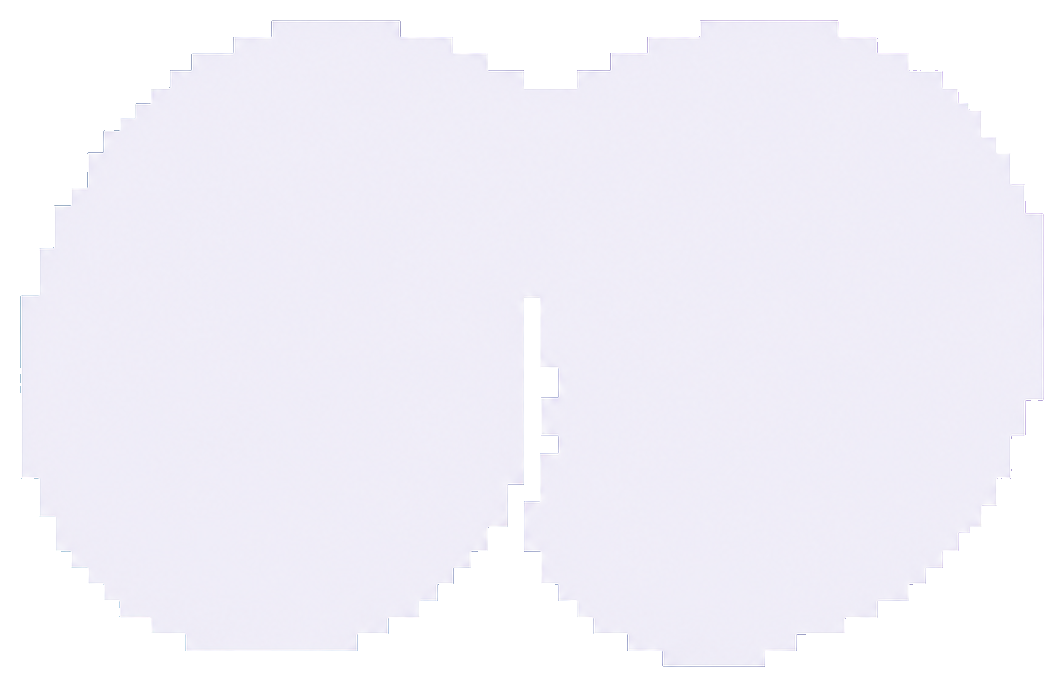 FOMOpixelballs pixel double-ball logo